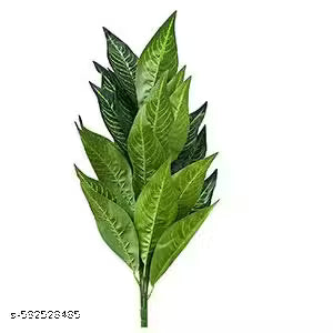 Artificial Natural Looking 26 Leaves Snack Rabbur Plant Artificial Fake Tree | Ornamental Plant for Interior | Indoor Tropical Plant for Home/Shop/Office Decor/Gifting Artificial Plant Without Pot (70 cm, Green Tree)